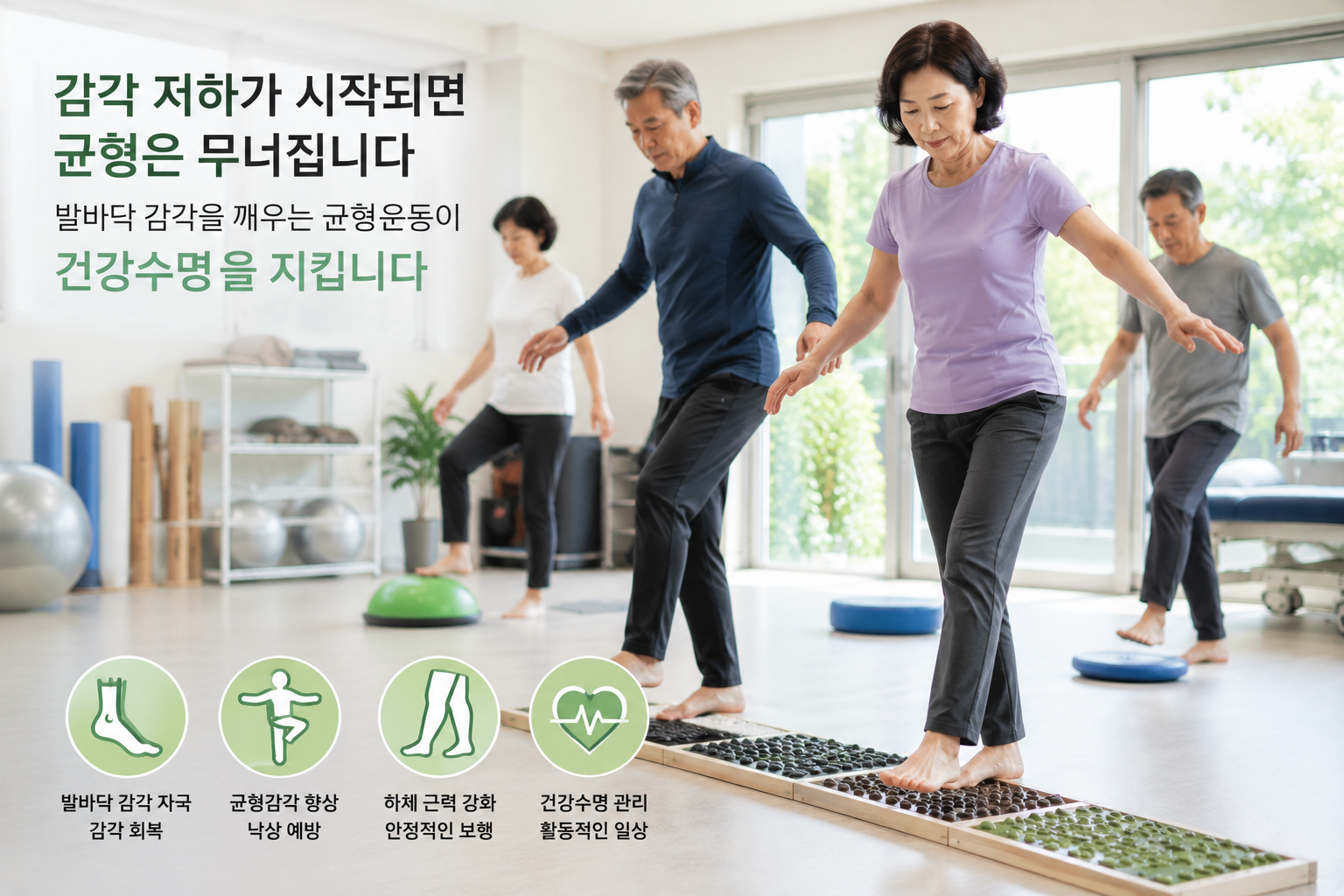 균형운동｜자꾸 헛디디거나 비틀거린다면 확인해야 할 것 건강수명 프로젝트 7